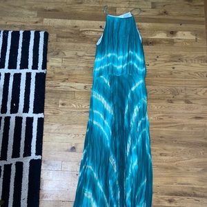 Alexis Tie Dye Blue Green Beach Dress